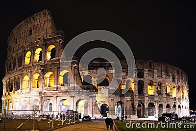 Colosseum night Editorial Stock Photo