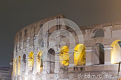 Colosseum night scene Stock Photo