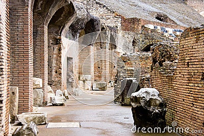 Colosseum Rome Italy Vespasian amphitheater, the antique arena Stock Photo