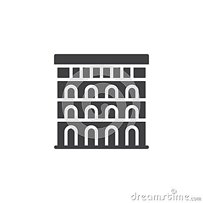 Colosseum vector icon Vector Illustration