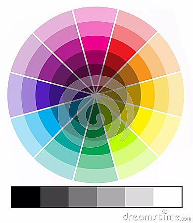 Colour chart Editorial Stock Photo