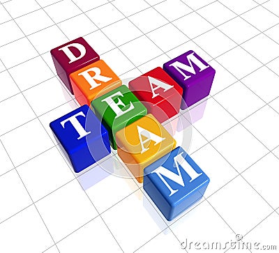 Colour dream team Stock Photo