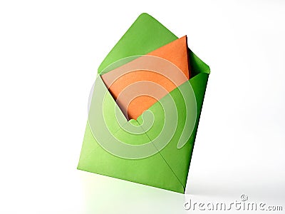 Colour envelope Stock Photo