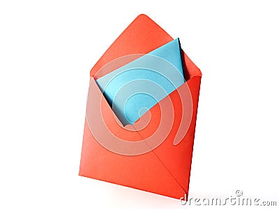 Colour envelope Stock Photo