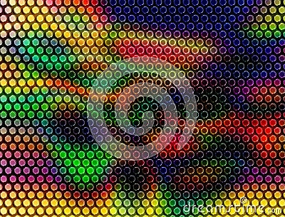 Colour Grid Style Background Stock Photo