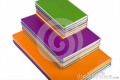 Colour notebook Stock Photo