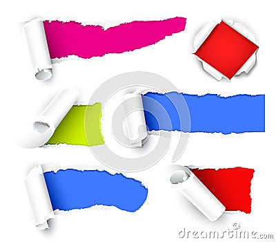 Colour paper Vector Illustration