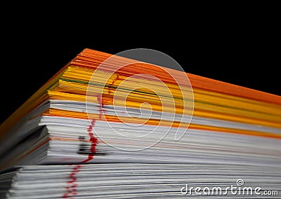 Colour paper sheet Stock Photo