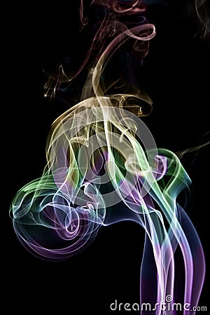 The colour smoke Stock Photo