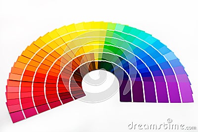 Colour swatches Stock Photo