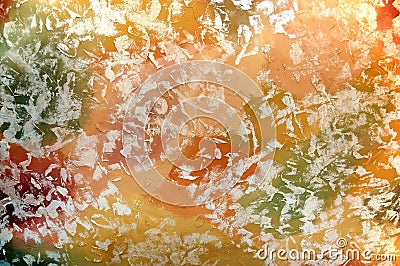 Colour texture with dabs of paints Stock Photo