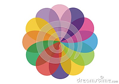 Colour wheel Stock Photo