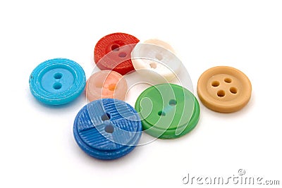 Coloured buttons Stock Photo