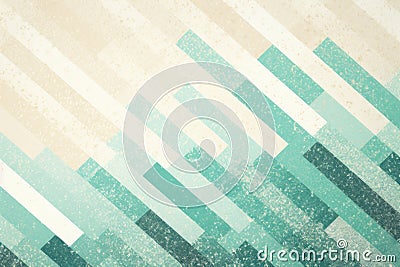 Coloured pattern with stripes, in the style of light beige and teal, frequent use of diagonals Stock Photo