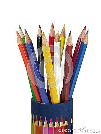 Coloured pencils Stock Photo