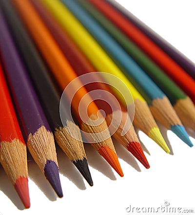 Coloured pencils Stock Photo