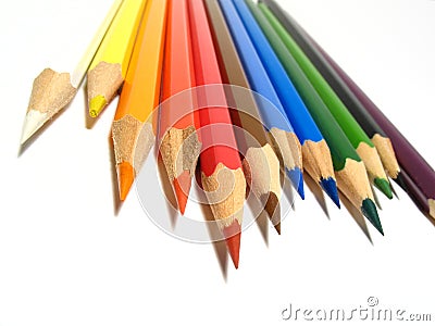 Coloured pencils Stock Photo