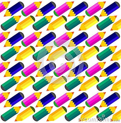 Coloured pencils background Stock Photo