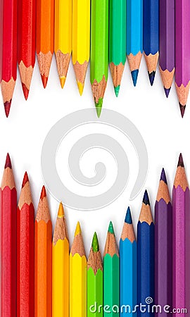 Coloured pencils Stock Photo