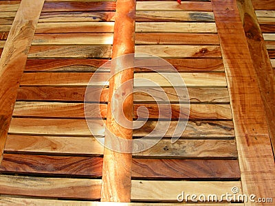 Coloured wood Stock Photo