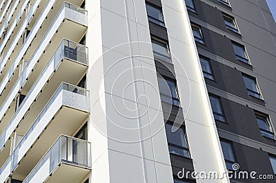 Apartment building, new house, flats Stock Photo