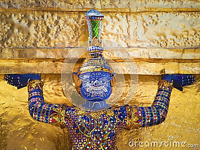 Colourful Asian statues used for temple decoration and designs Asia Stock Photo