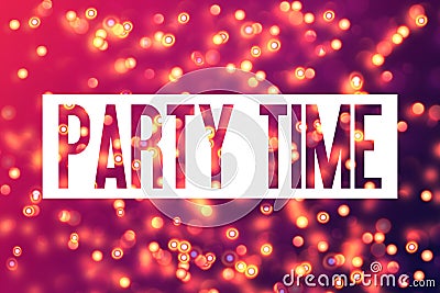 Colourful Background - Party Time - Bachelorette Party template Stock Photo