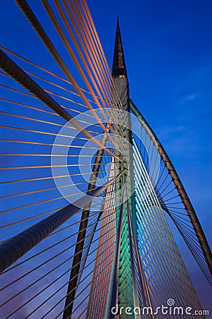 Colourful Bridge Architecture Stock Photo