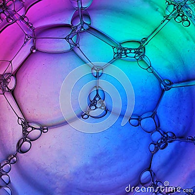 Colourful Bubbles Creative Photography Stock Photo