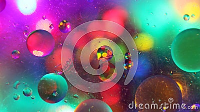 Colourful Bubbles and Lights Background Texture Stock Photo
