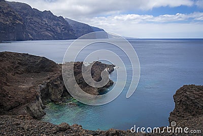 Colourful coast landscapes at the Teno on Tenerife Stock Photo