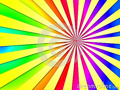 Colourful Dizzy Striped Tunnel Background Shows Dizzy Illustration Or Dizziness Wallpaper. Stock Photo