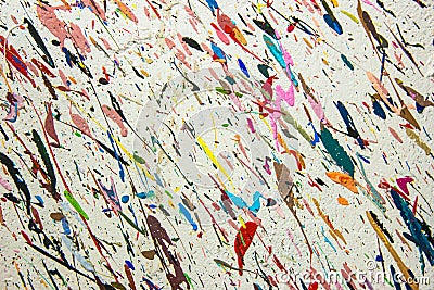 Colourful wild painting closeup acrylic paint Stock Photo