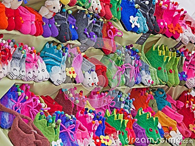 Colourful Footwear Stock Photo