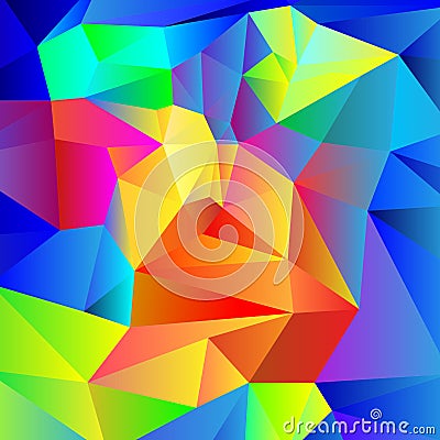 Colourful geometric crystal background Vector Illustration