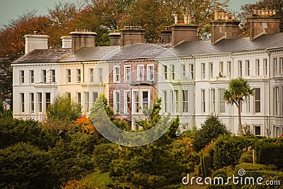 Colourful terraced houses. Cobh. Ireland Stock Photo