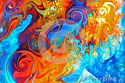 Bright Colorful Graffitti Background Stock Photo