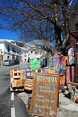 Village shop, Capileira, Spain. Editorial Stock Photo