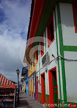 Colourful houses in Salento Editorial Stock Photo