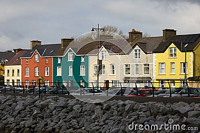 Colourful houses. Strand street. Dingle. Ireland Editorial Stock Photo