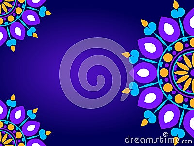 Colourful Mandala Background Vector Illustration