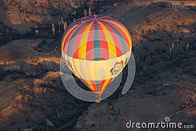 Colourful morning with balloons in Cappadocia Editorial Stock Photo