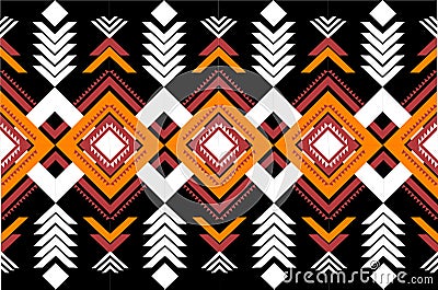 Colourful Morocco ethnic motif seamless pattern with nature traditional background vector Vector Illustration