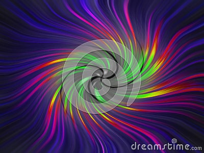 Colourful multi colours spiral spinning vortex rainbow background fireworks display wheel Stock Photo