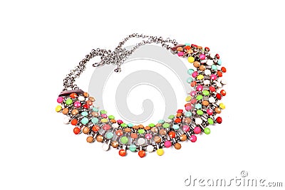 Colourful necklace Stock Photo