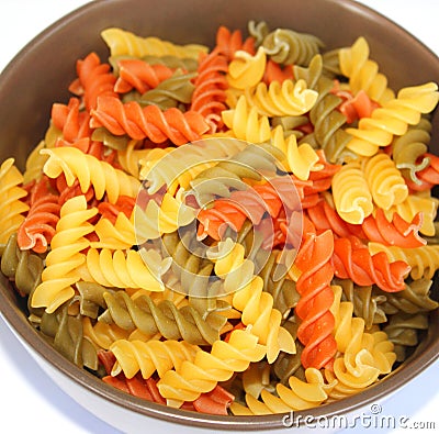 Colourful noodles Stock Photo