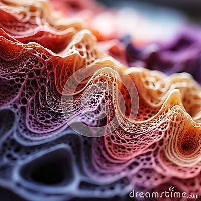Colourful organic cellular structure close-up texture Stock Photo