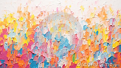 Colourful paint splash wall art Stock Photo