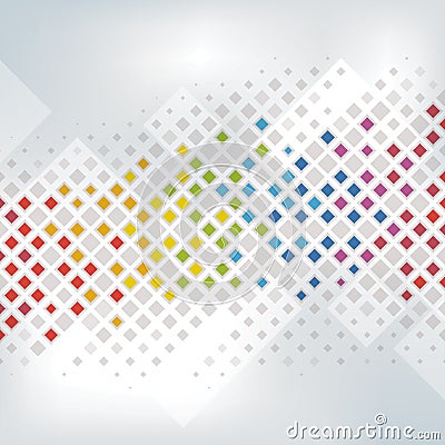 Colourful Pixel Background Vector Illustration