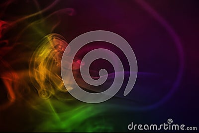 Colourful and swril smoke art photography Stock Photo